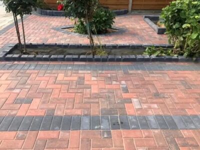 Block paving patio installation Biddenham