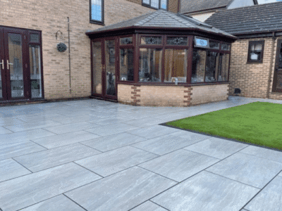 Patio installation
