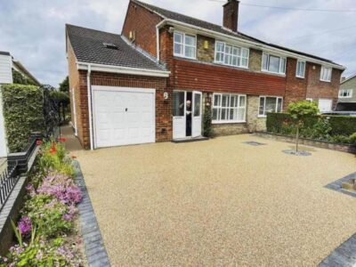 Permeable resin driveways